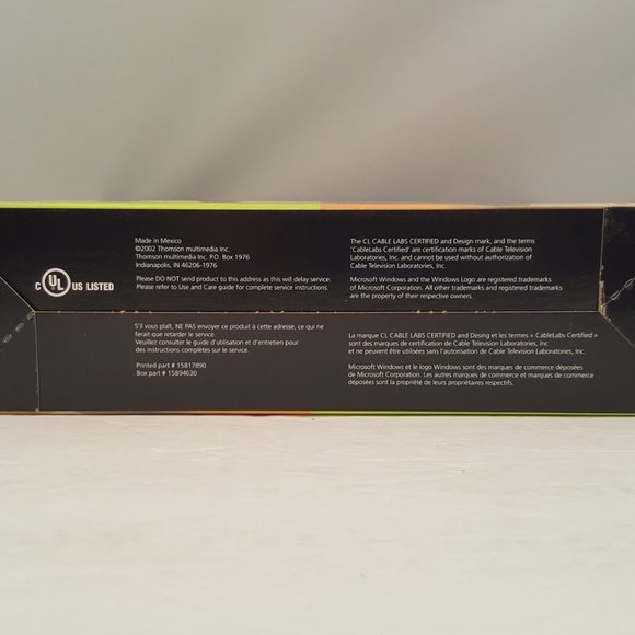 RCA / Thomson Digital Broadband USB DOCSIS Compliant Cable Modem | DCM30 - Picture 6 of 12